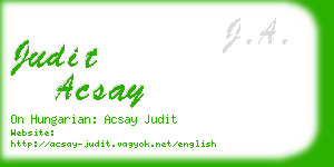 judit acsay business card